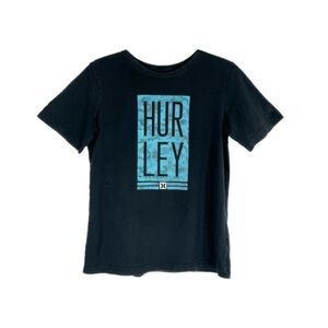 Hurley Boy’s Print Design Black Short Sleeve Tee